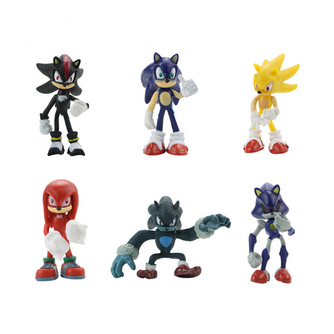 Set Figuras Sonic 8cm 6 Unidades en Bolsa